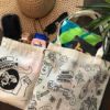 Picture of 2PC Reusable Tote Bag  & Draw String Bag 